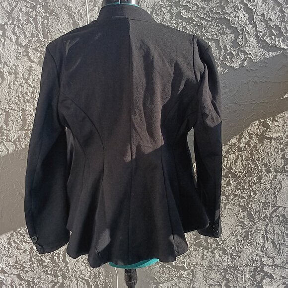 2/$30 NWT Hybrid & Company  Tailored Black Double Lapel  Hourglass Blazer XL - Picture 7 of 9